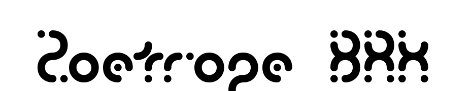 Zoetrope BRK Yazı tipi ücretsiz indir